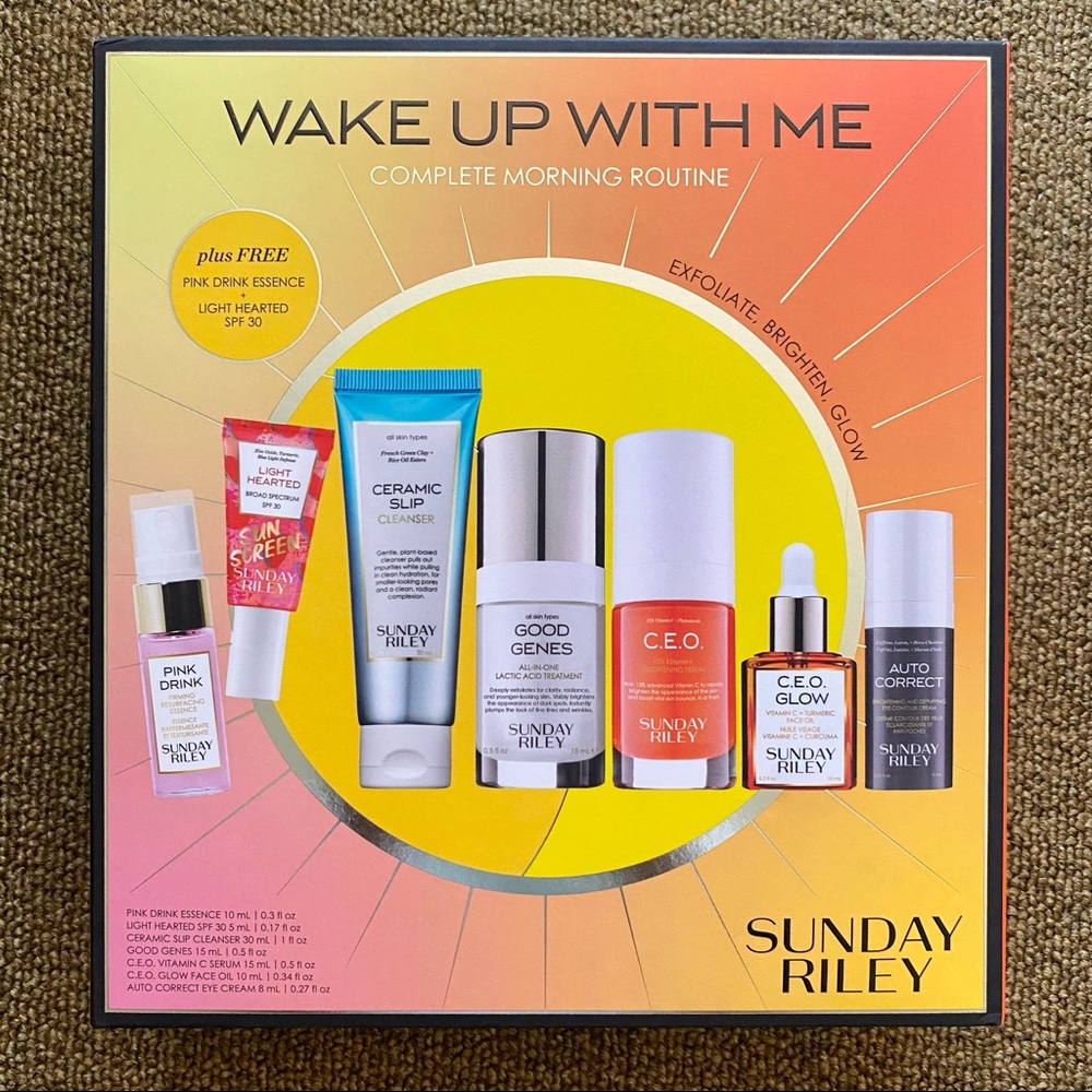❌SOLD❌ Sunday Riley Wake Up With Me Set